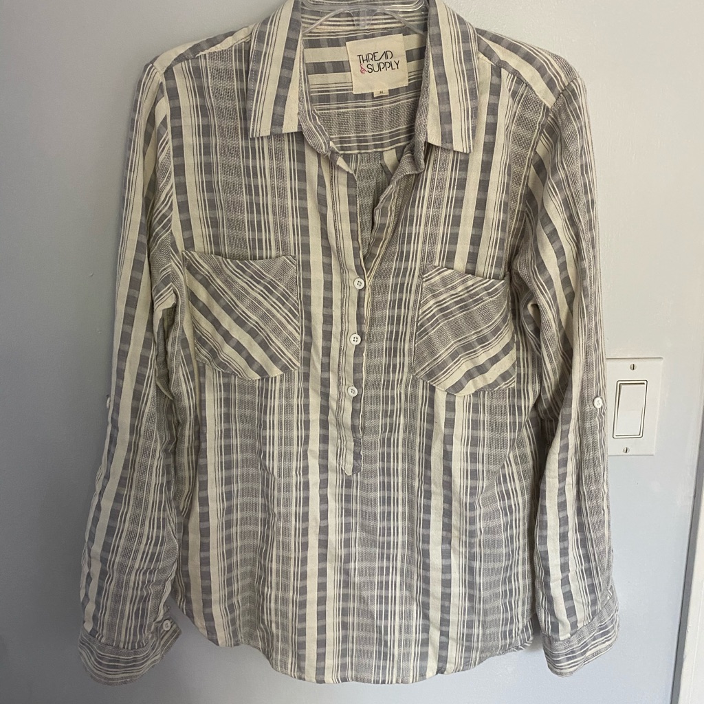 Lightweight Button Down Blouse